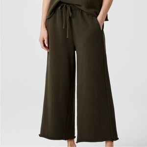 Eileen Fisher Organic Cotton French Terry Pants